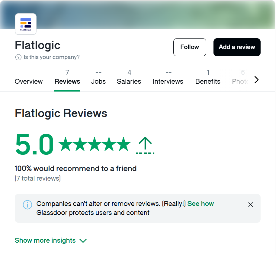 flatlogic is top 10 for employees 