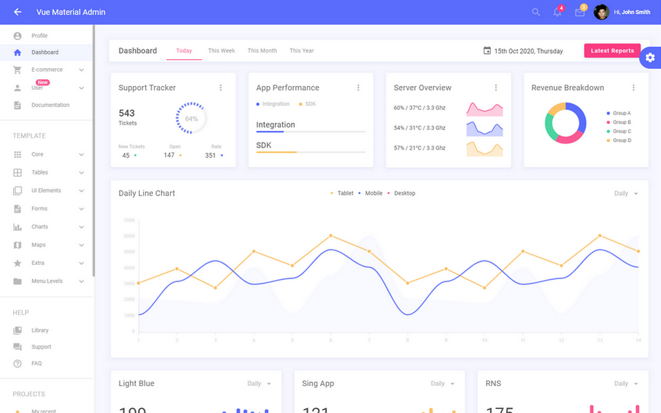 vue-material-template-nodejs