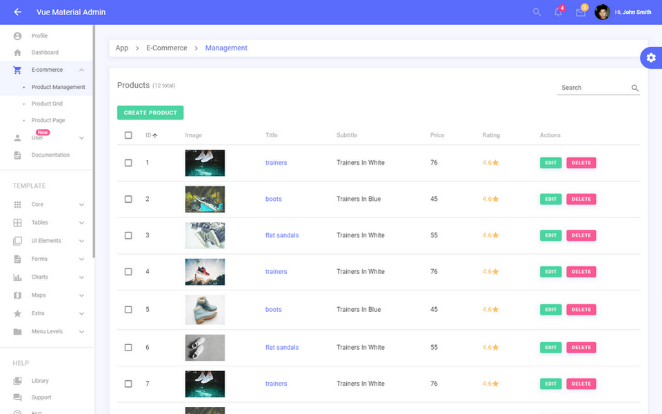 vue-material-template-nodejs
