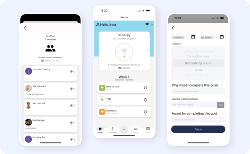 Goaltivity - goal-setting & achievement mobile app