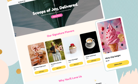 E-commerce "Ice Cream"